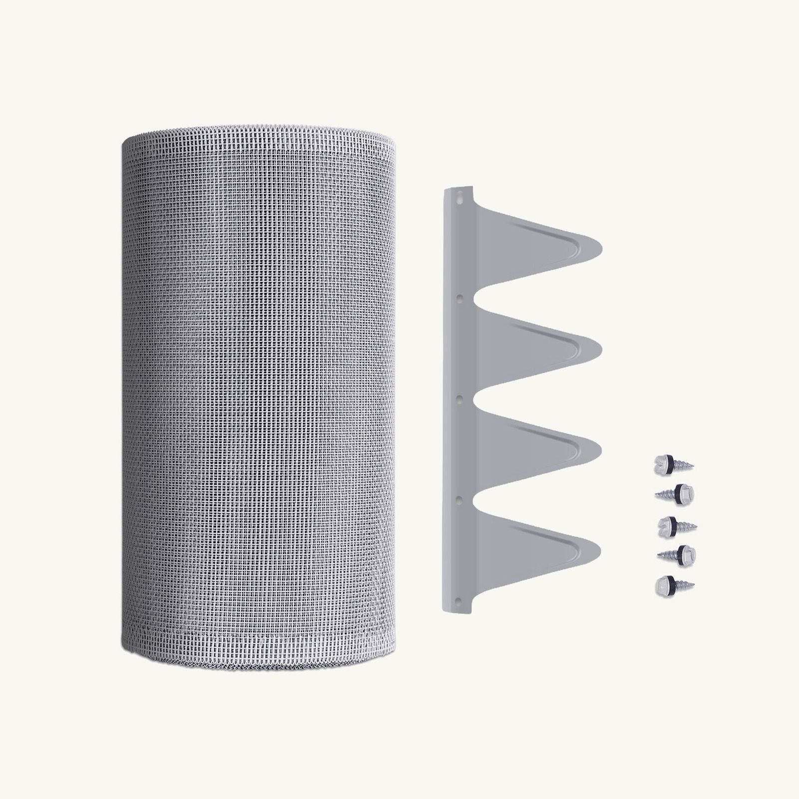 2mm Aluminium (Eaves Gutter Kit) Screw-Free Corrugated Profile, No Trim, 750mm - 1