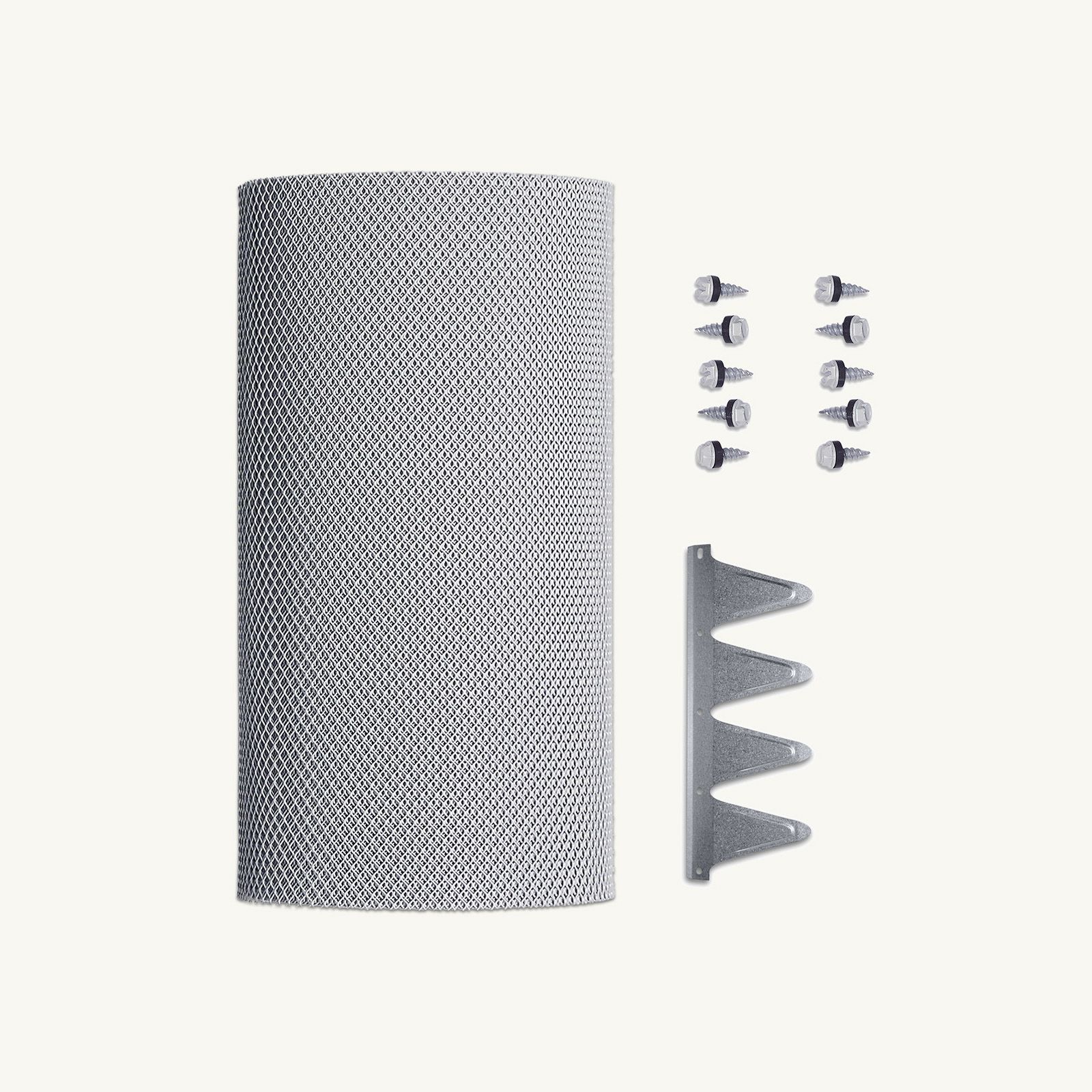 4mm Aluminium (Eaves Gutter Kit) Screw-Free Corrugated Profile, No Trim, 250mm - 1