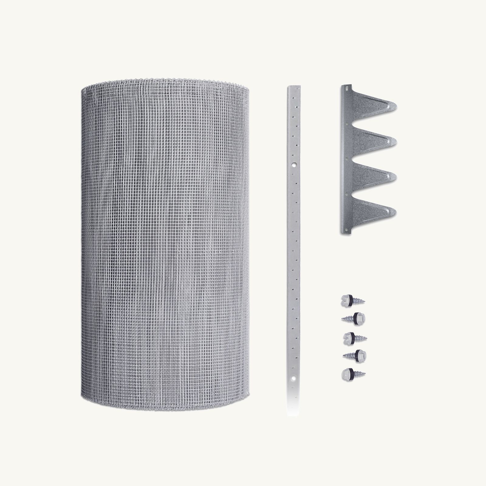 4mm Steel (Eaves Gutter Kit) Screw-Down Corrugated Profile, Screw-Down Multi-Lock Trim, 300mm - 1