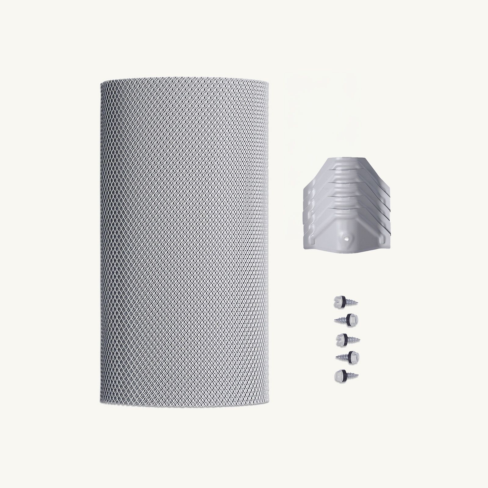 4mm Aluminium (Eaves Gutter Kit) Screw-Down Corrugated Saddles, No Trim, 750mm - 1