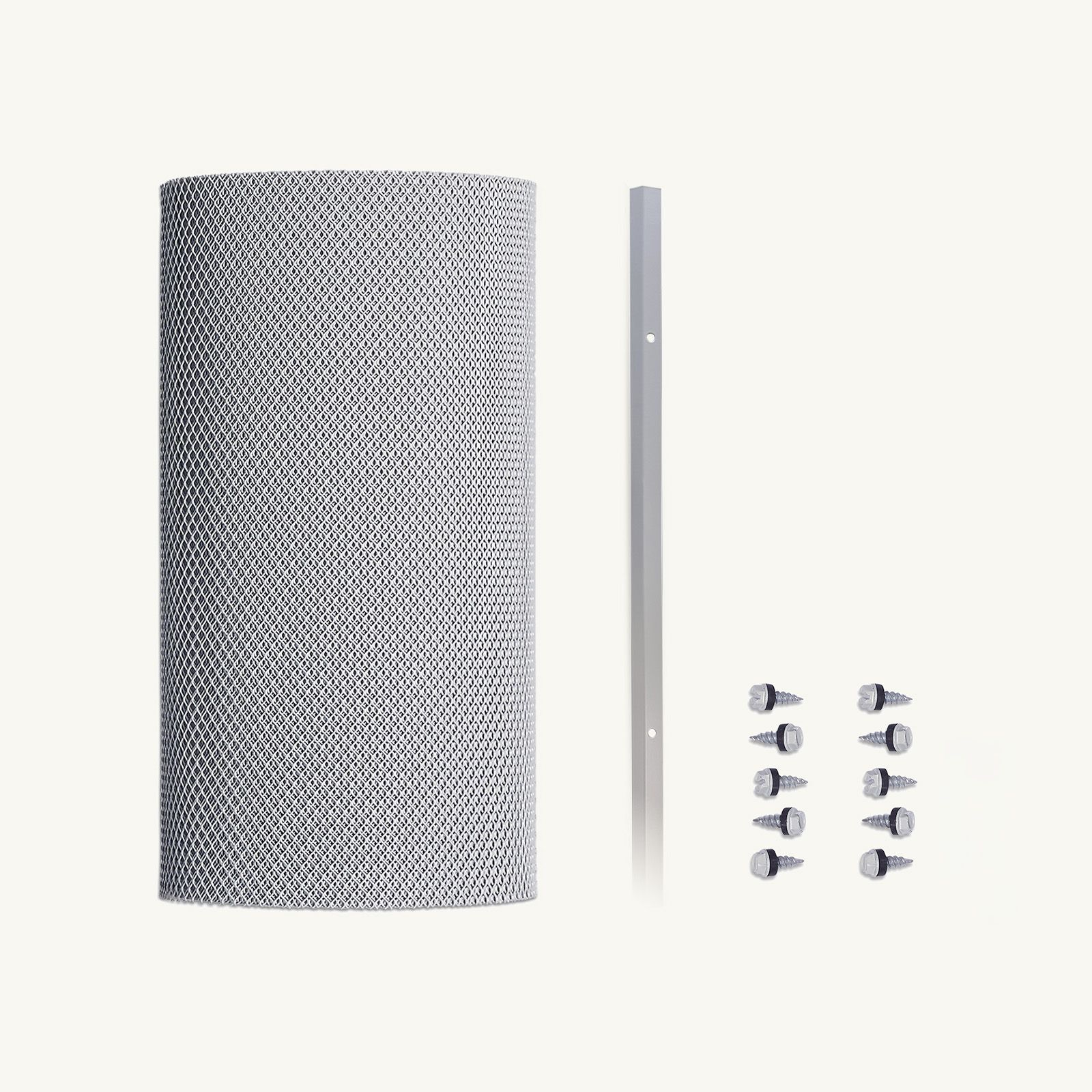 4mm Aluminium Ultra (Eaves Gutter Kit) Tile Roof, Screw-Down Flat Gutter Trim, 750mm - 1