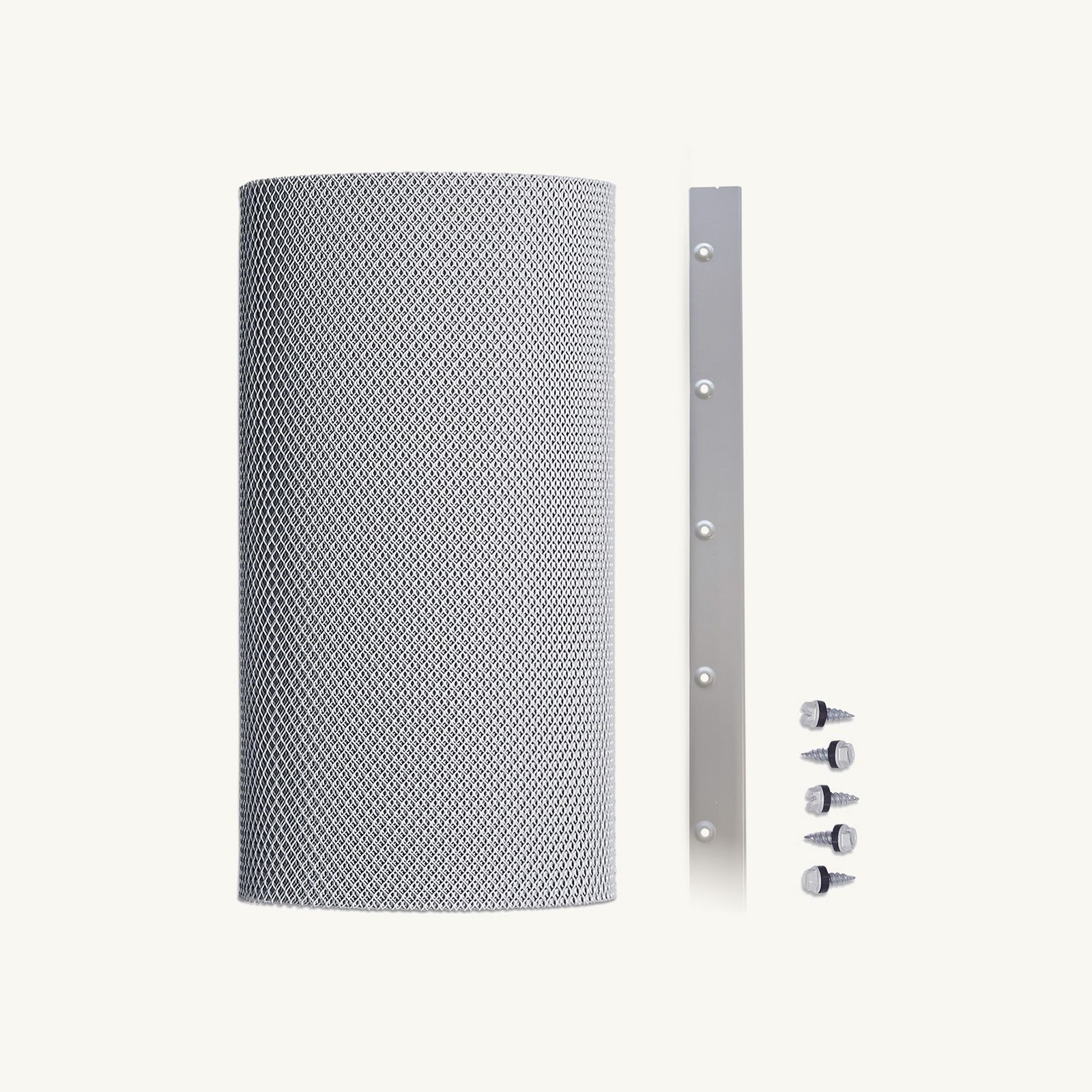 4mm Aluminium Ultra (Eaves Gutter Kit) Screw-Free Flat Profile, No Trim, 750mm - 1