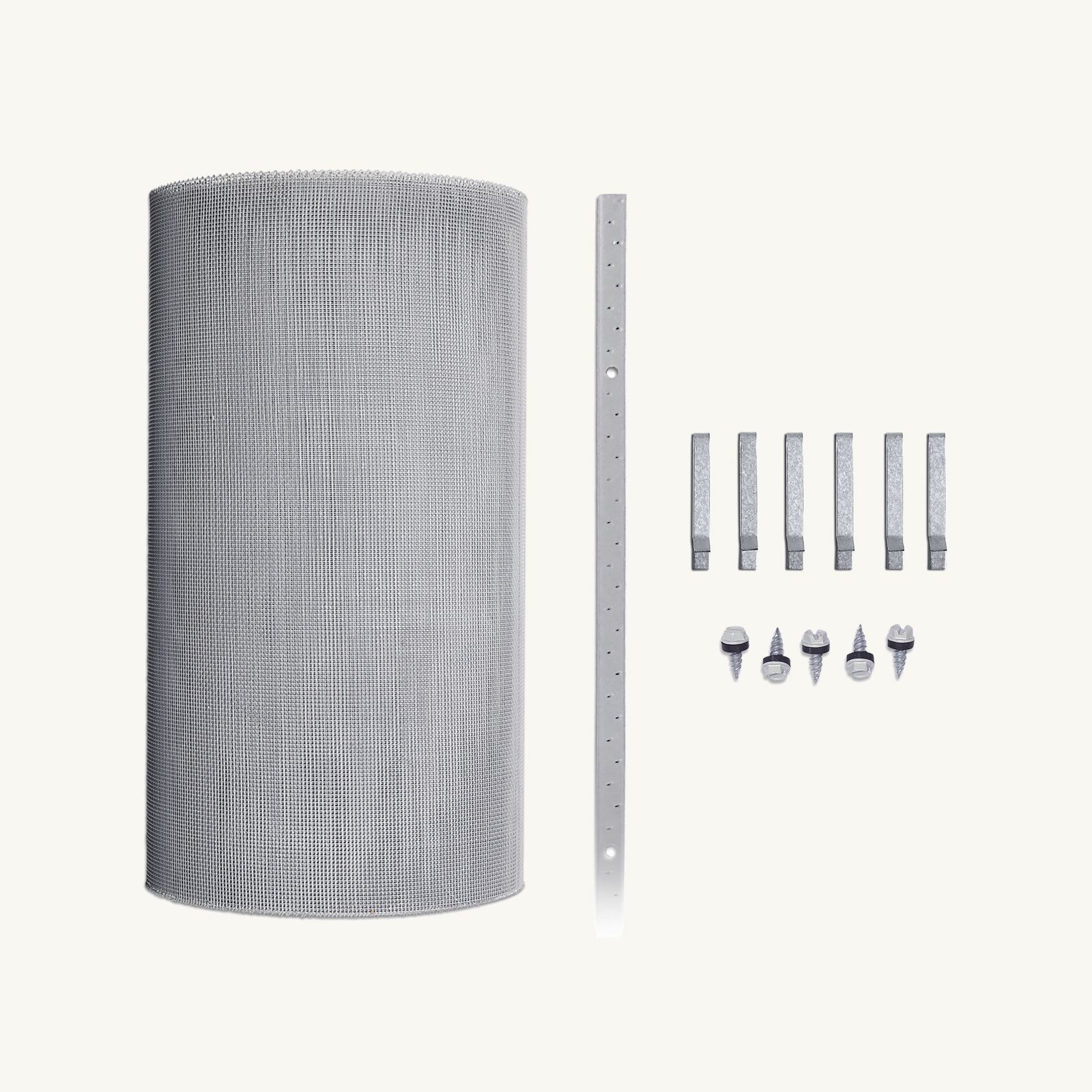 2mm Steel (Eaves Gutter Kit) Tile Clips, Screw-Down Multi-Lock Trim, 450mm - 1