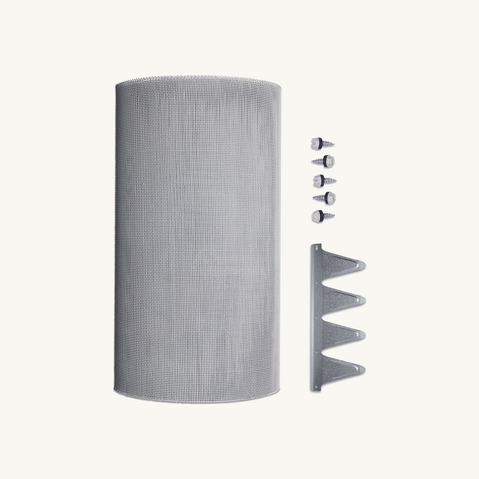 2mm Steel (Eaves Gutter Kit) Screw-Free Corrugated Profile, No Trim, 450mm - 1