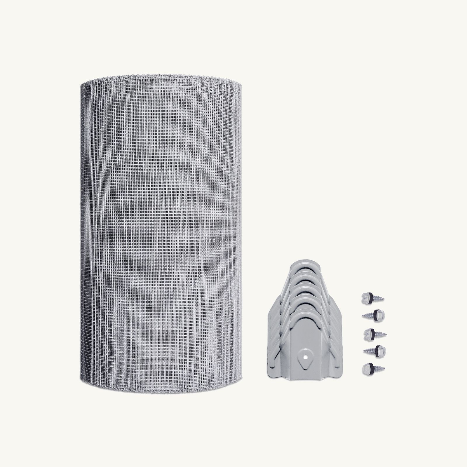 4mm Steel (Eaves Gutter Kit) Screw-Down Klip-Lok Saddles, No Trim, 300mm - 1