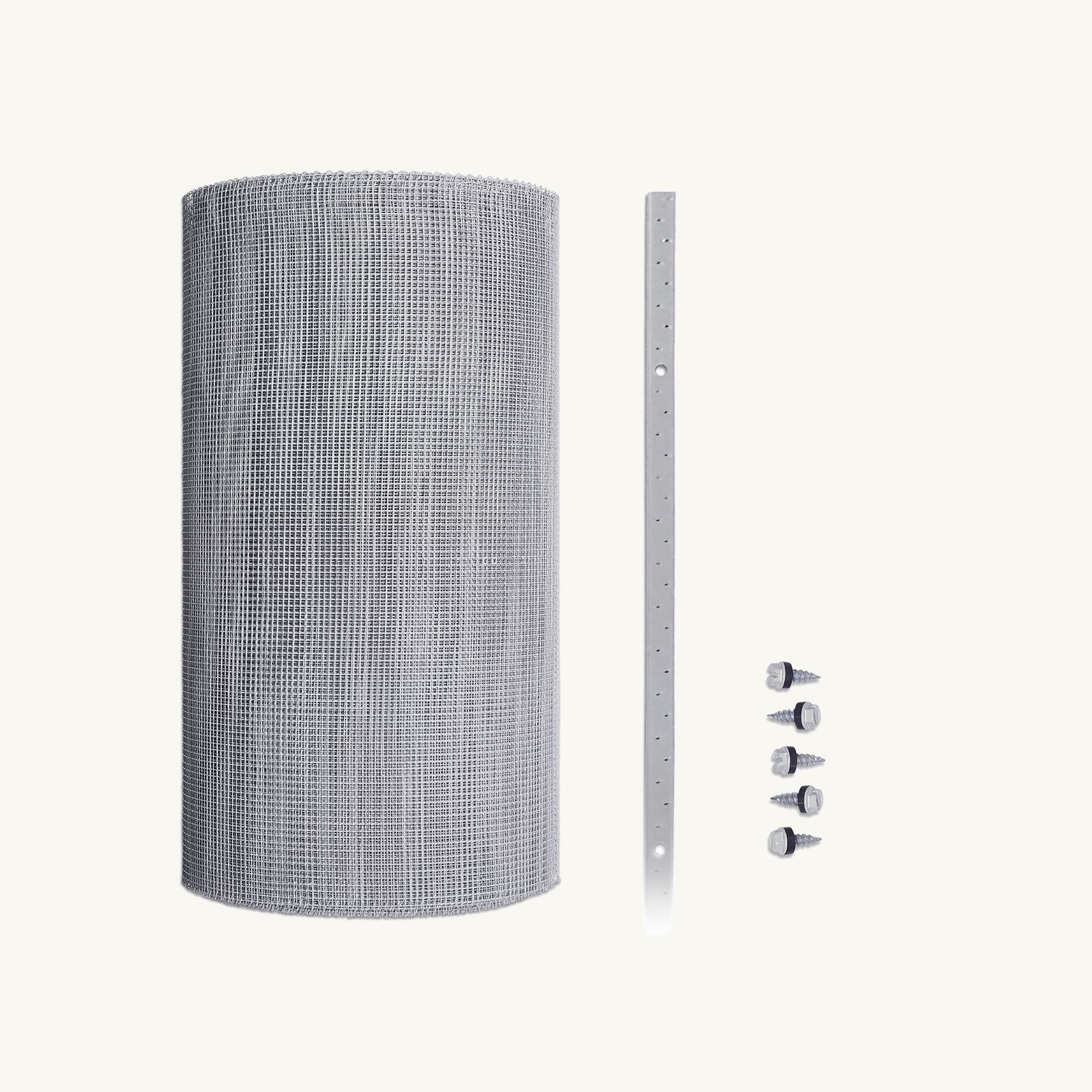 4mm Steel (Eaves Gutter Kit) Klip-Lok, Roof-Side Screws Only, No Saddles, Screw-Down Multi-Lock Trim, 300mm - 1