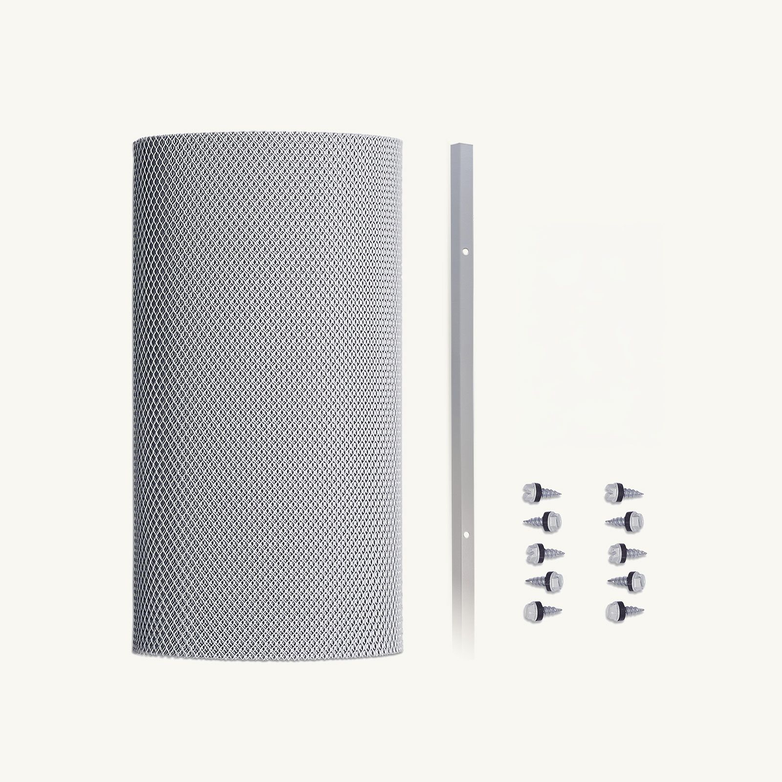 4mm Aluminium Ultra (Eaves Gutter Kit) Klip-Lok, Roof-Side Screws Only, No Saddles, Screw-Down Flat Gutter Trim, 250mm - 1