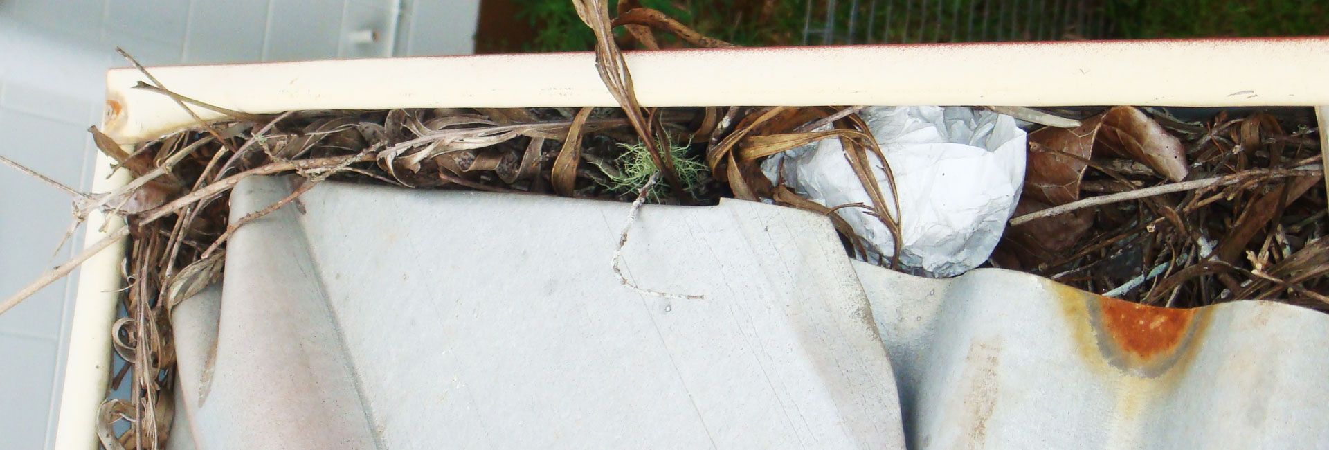 Blocked gutters