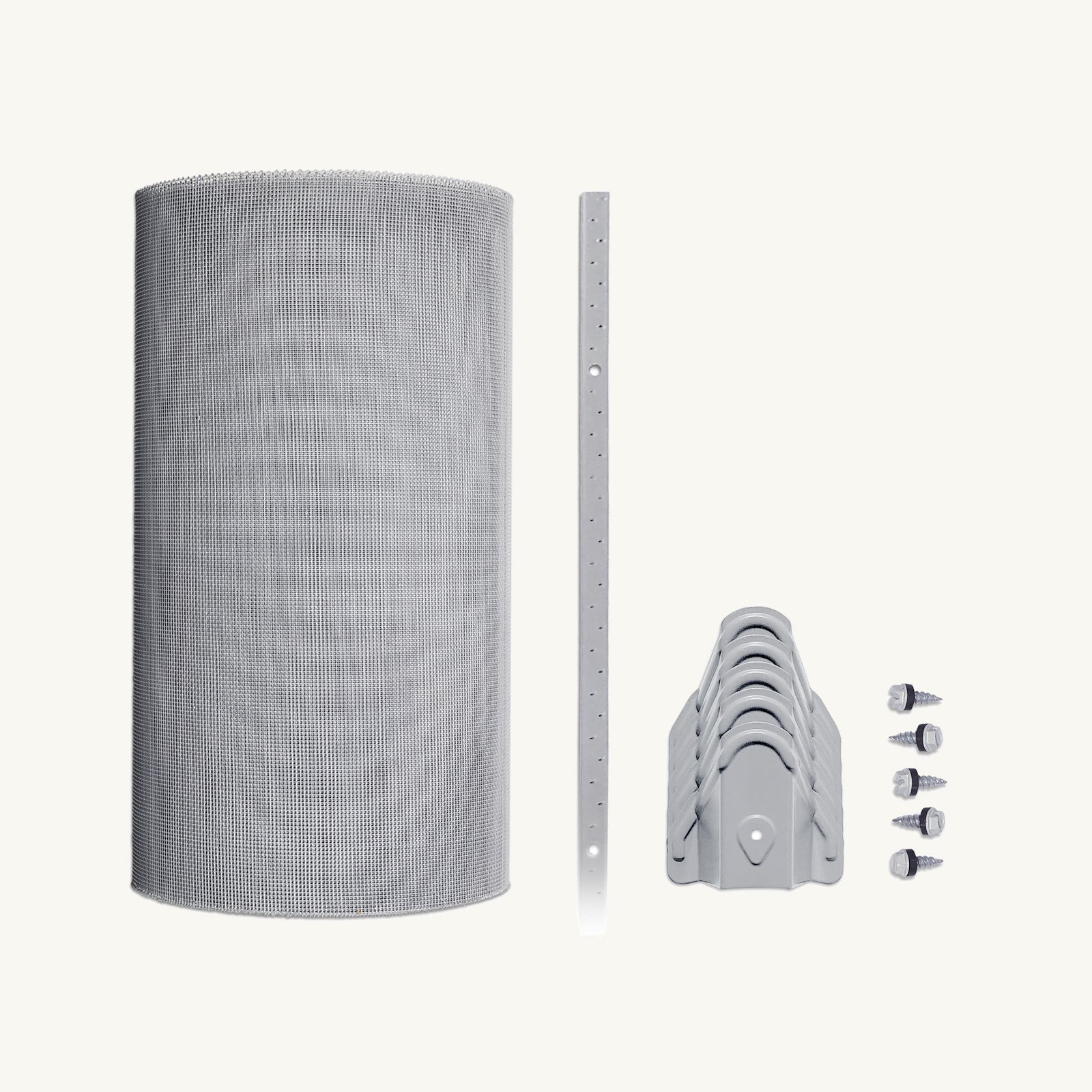 2mm Steel (Eaves Gutter Kit) Screw-Down Klip-Lok Saddles, Screw-Down Multi-Lock Trim, 450mm - 1