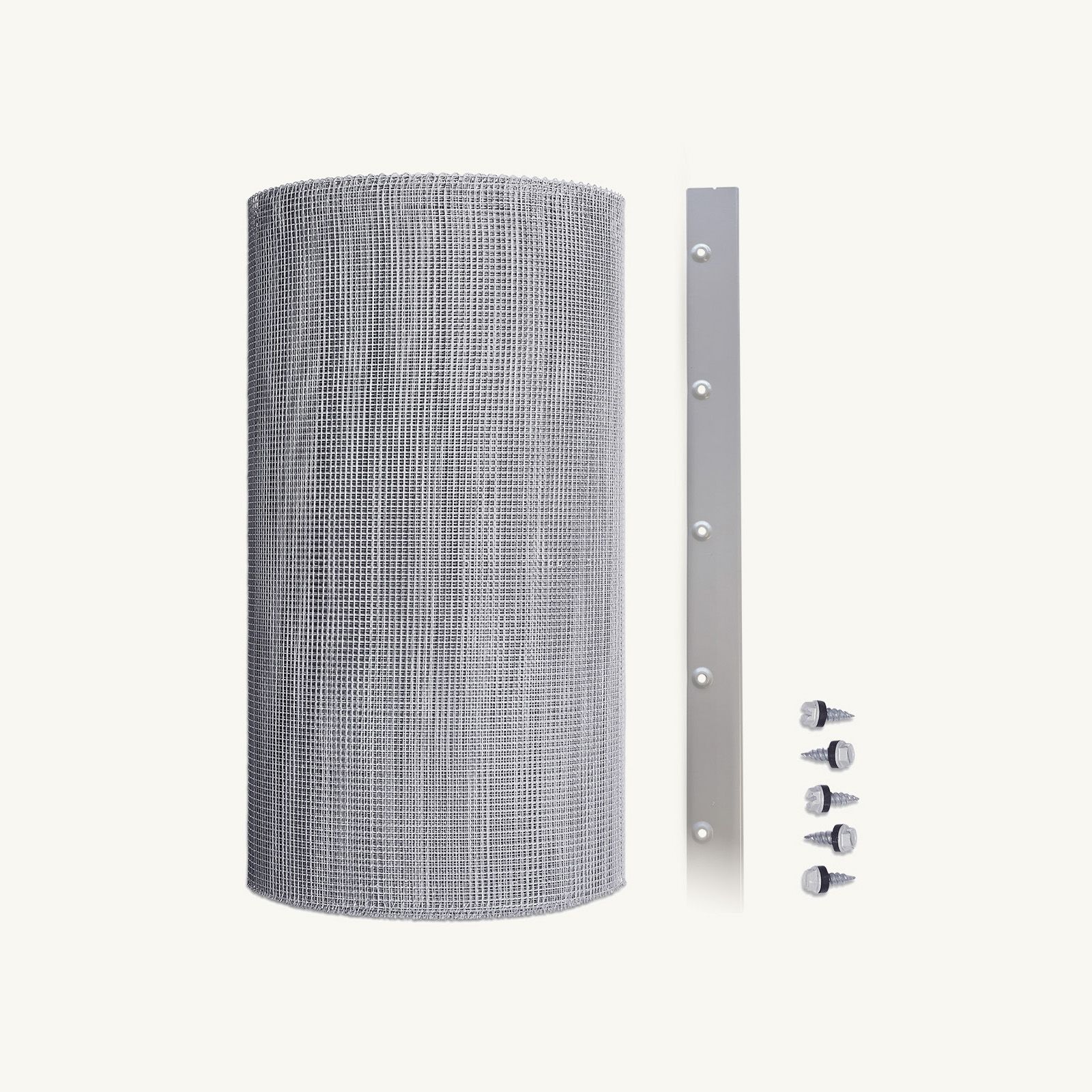 4mm Aluminium (Eaves Gutter Kit) Screw-Free Flat Profile, No Trim, 750mm - 1