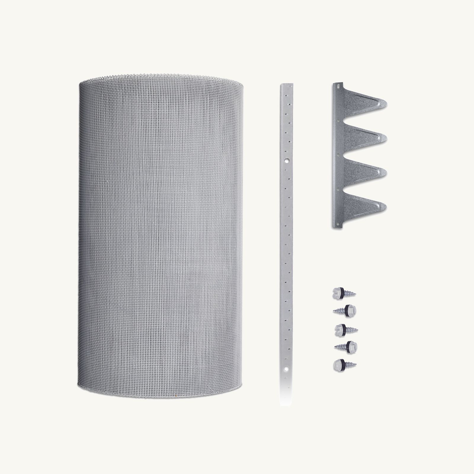 2mm Steel (Eaves Gutter Kit) Screw-Down Corrugated Profile, Screw-Down Multi-Lock Trim, 450mm - 1