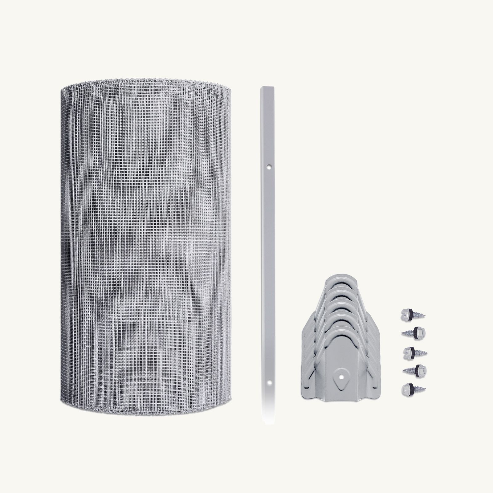 4mm Steel (Eaves Gutter Kit) Screw-Down Klip-Lok Saddles, Screw-Down Standard Gutter Trim, 300mm - 1