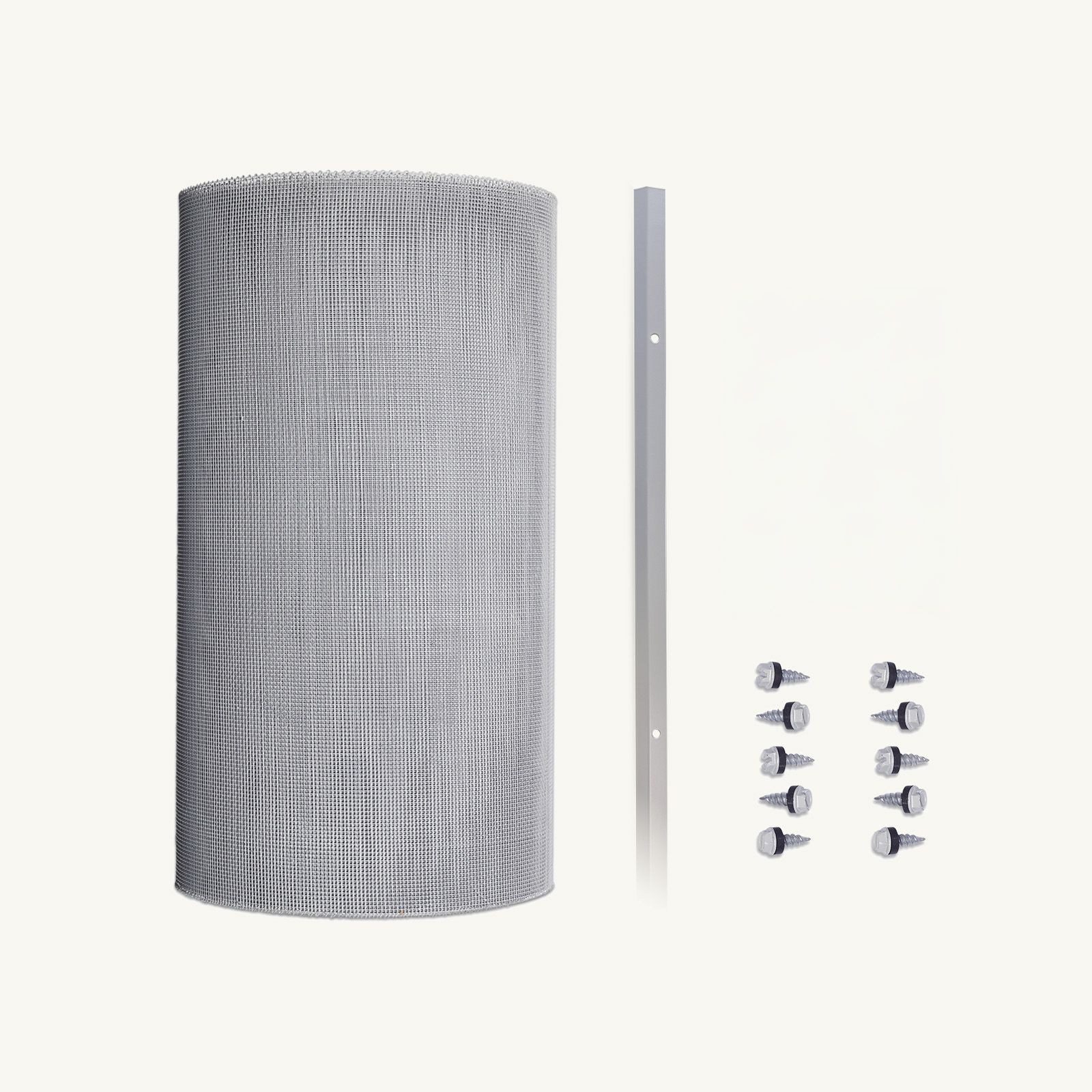 2mm Steel (Eaves Gutter Kit) Klip-Lok, Roof-Side Screws Only, No Saddles, Screw-Down Flat Gutter Trim, 300mm - 1