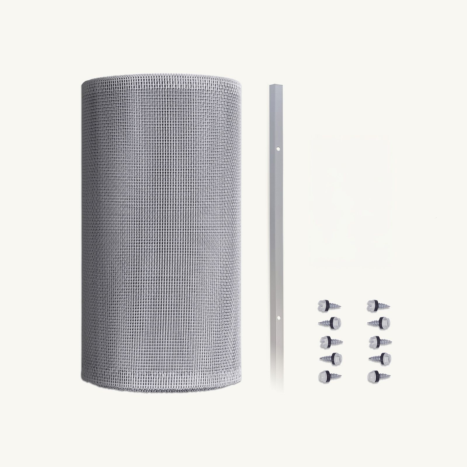 2mm Aluminium (Eaves Gutter Kit) Klip-Lok, Roof-Side Screws Only, No Saddles, Screw-Down Flat Gutter Trim, 750mm - 1