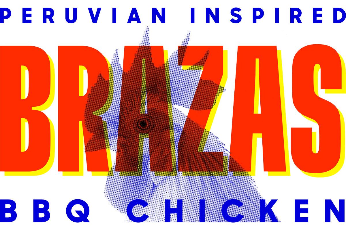 Brazas BBQ chicken logo