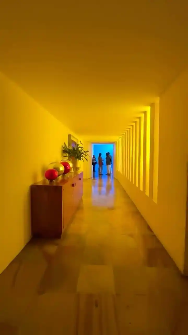 Casa Gilardi yellow corridor — The Cool List to Mexico City