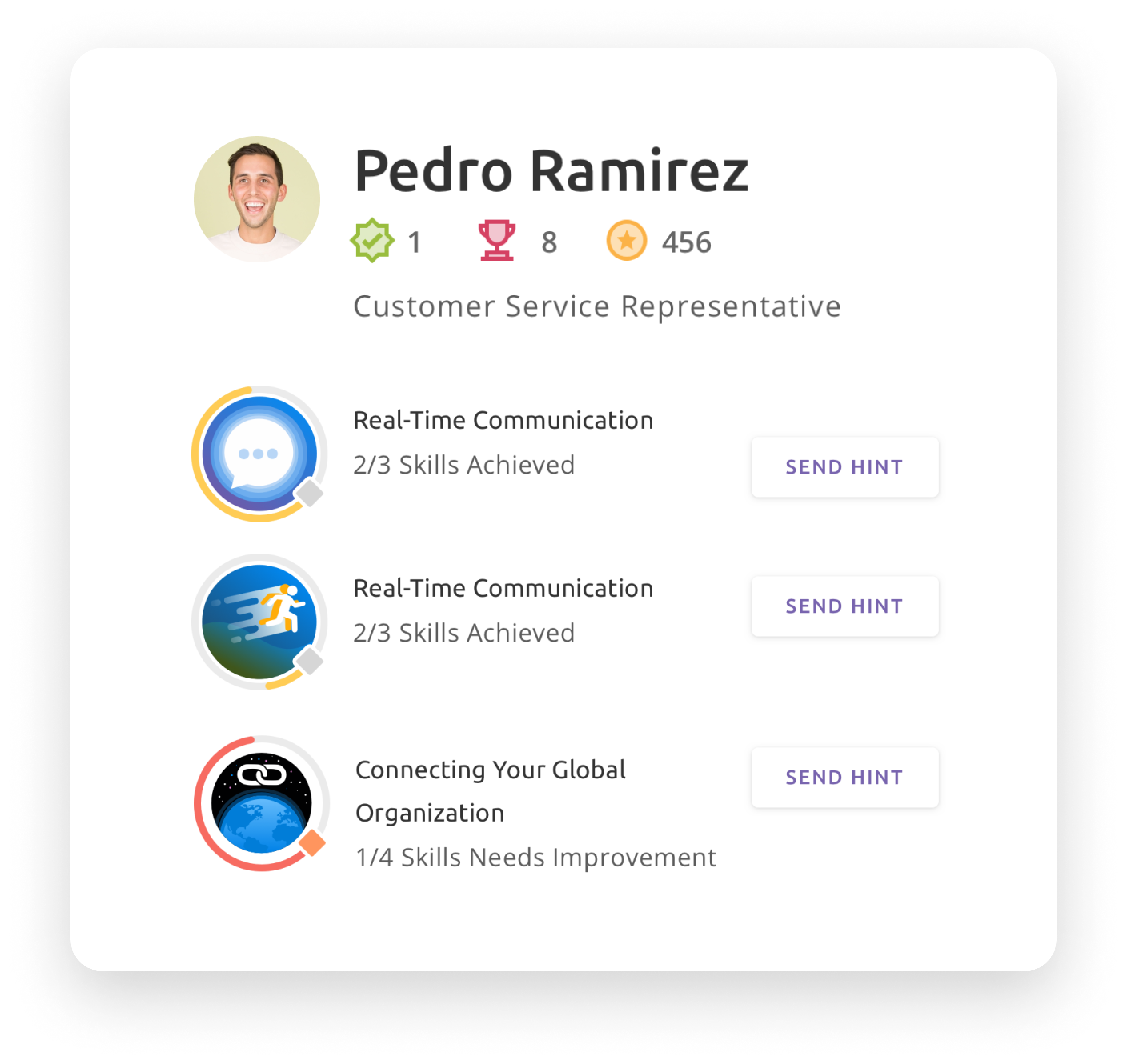 Send hint screen from admin user portal of Nulia Works Office 365 productivity platform.