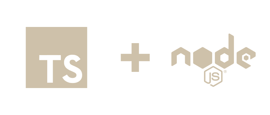 TypeScript and Node.js logos