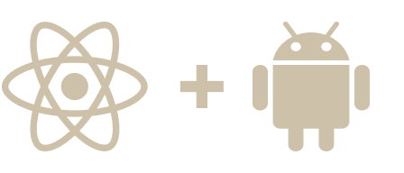 React Native + Android OS robot logos