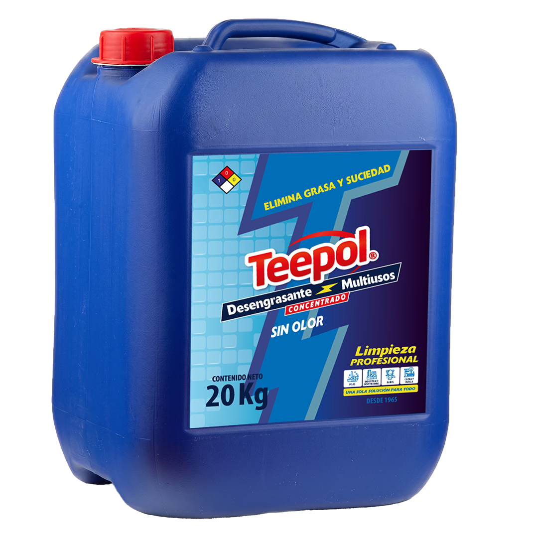 Teepol Detergente Líquido Industrial 20kg - Detergente desengrasante Líquido Industrial