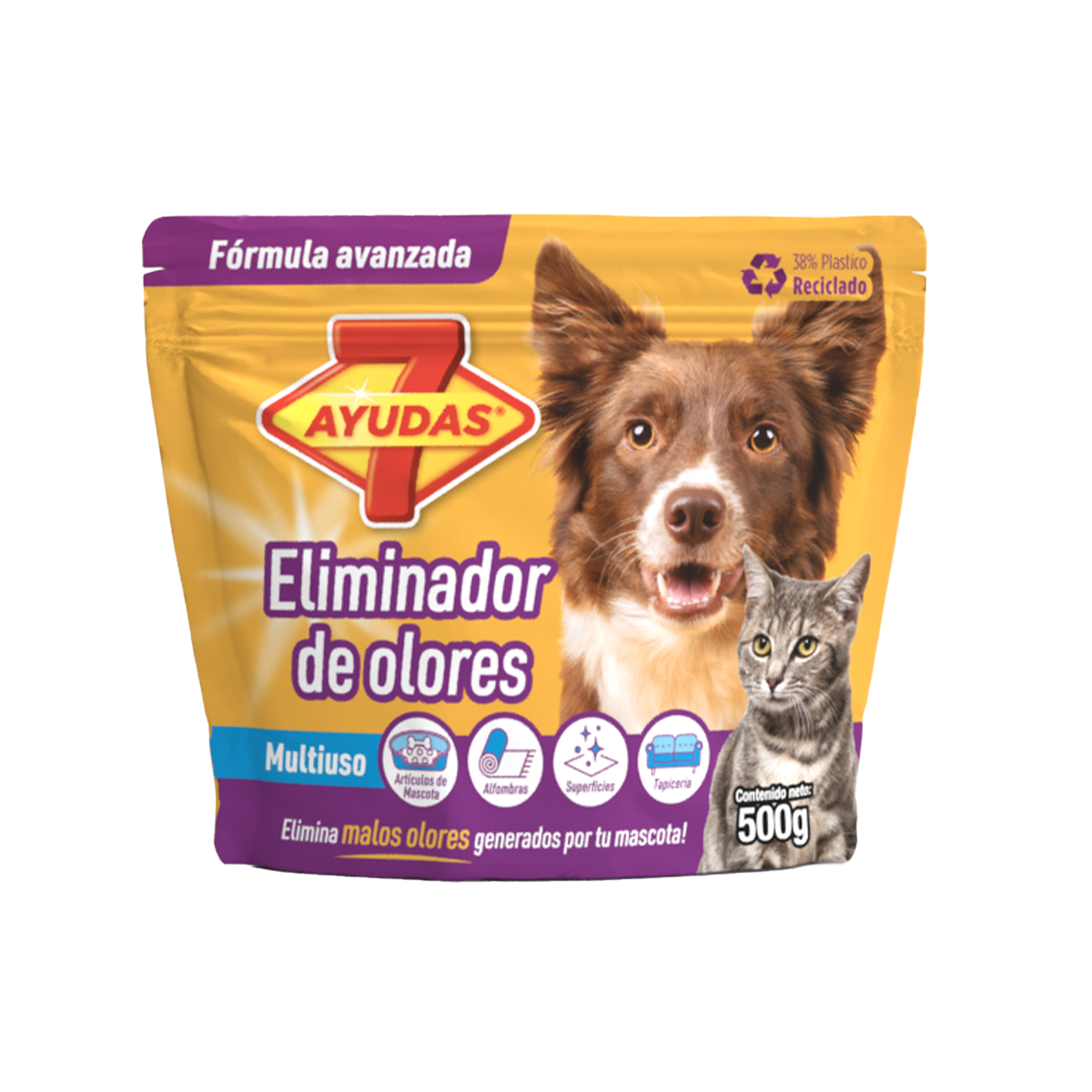 Pet Eliminador de Olores 7Ayudas - Pet en Polvo Eliminador de Olores