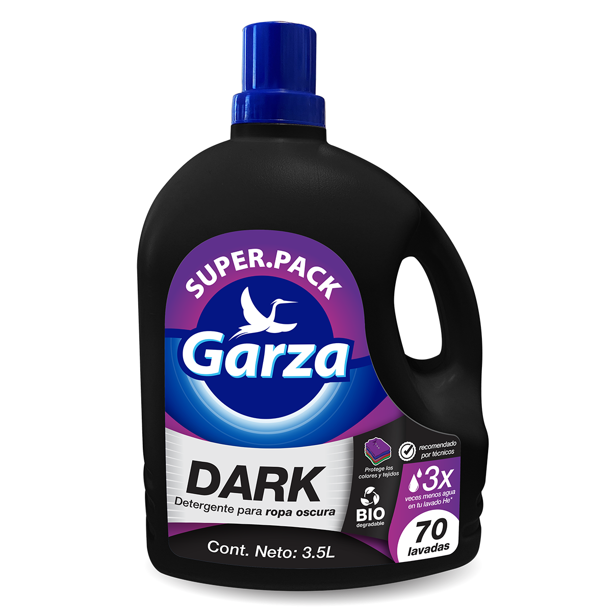 Garza Dark - Detergente Líquido para Ropa Oscura