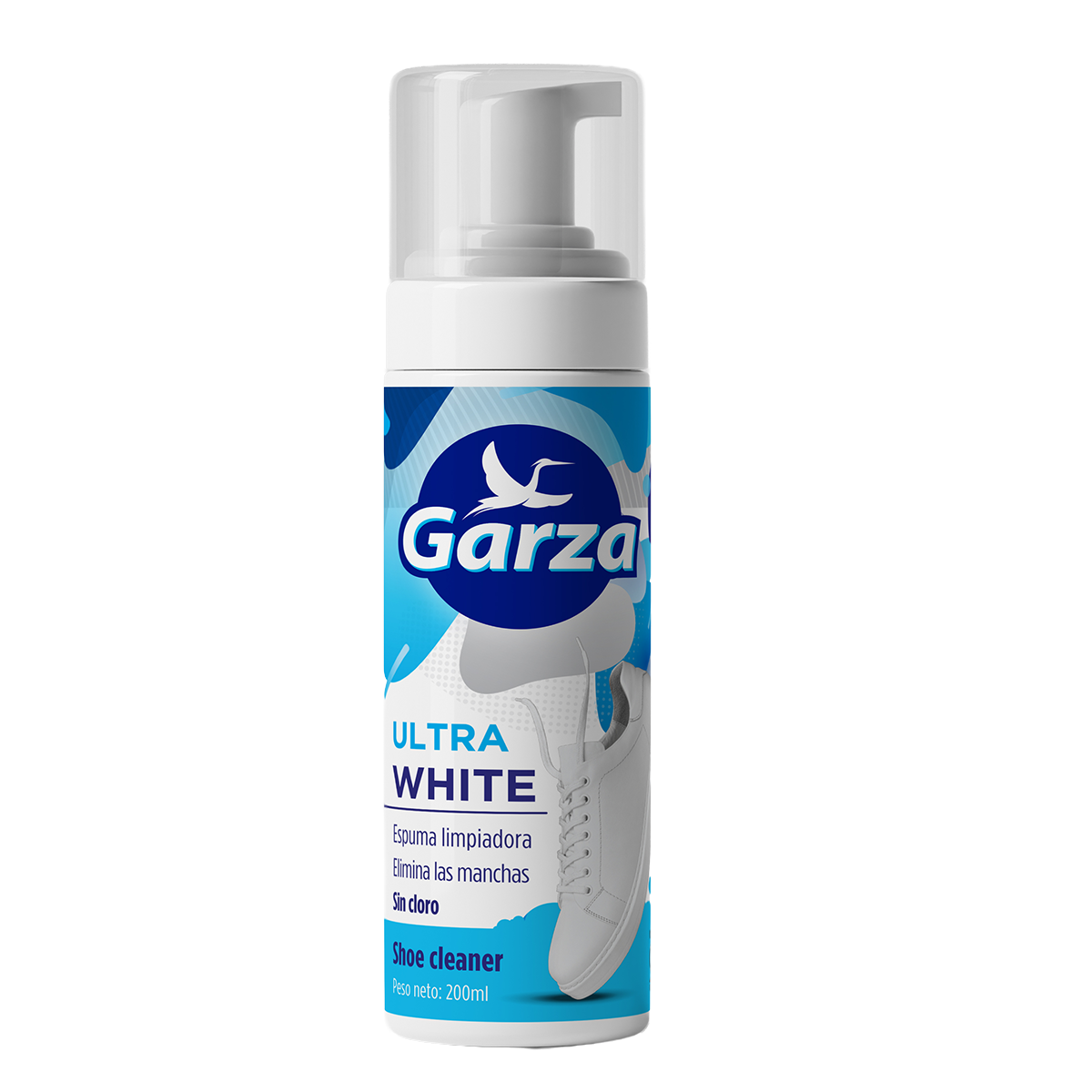 Garza Ultra White  - Espuma limpiadora para zapatos blancos