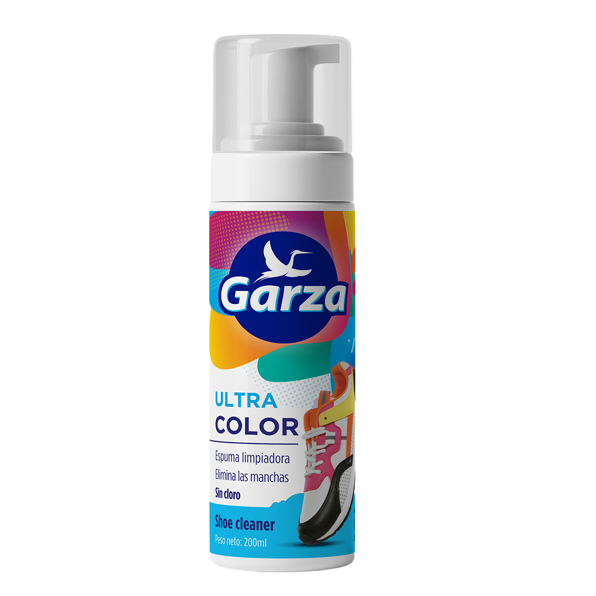 Garza Ultra Color - Espuma limpiadora para zapatos de color