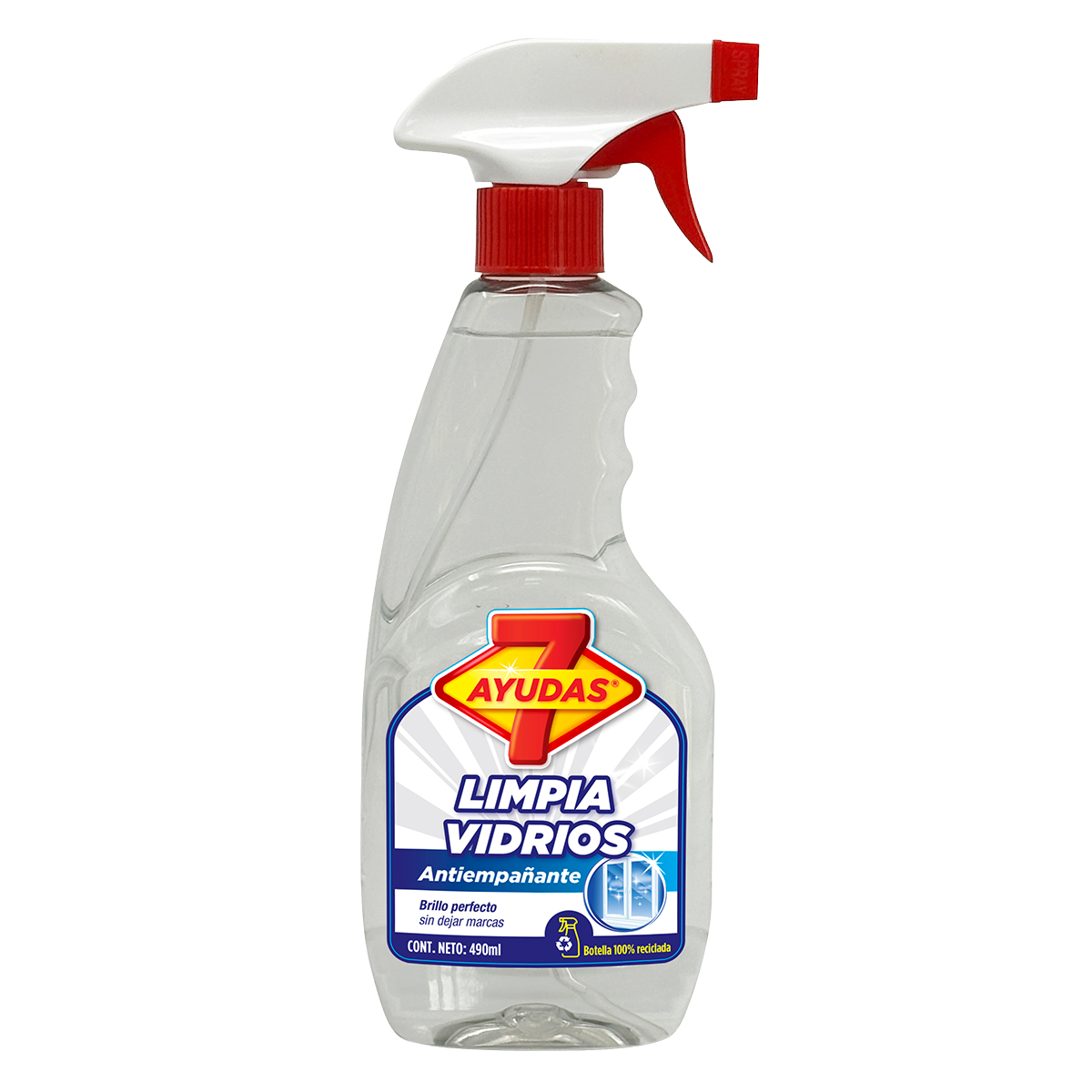 Limpia Vidrios 7Ayudas - Limpiador para vidrios, ventanas y espejos