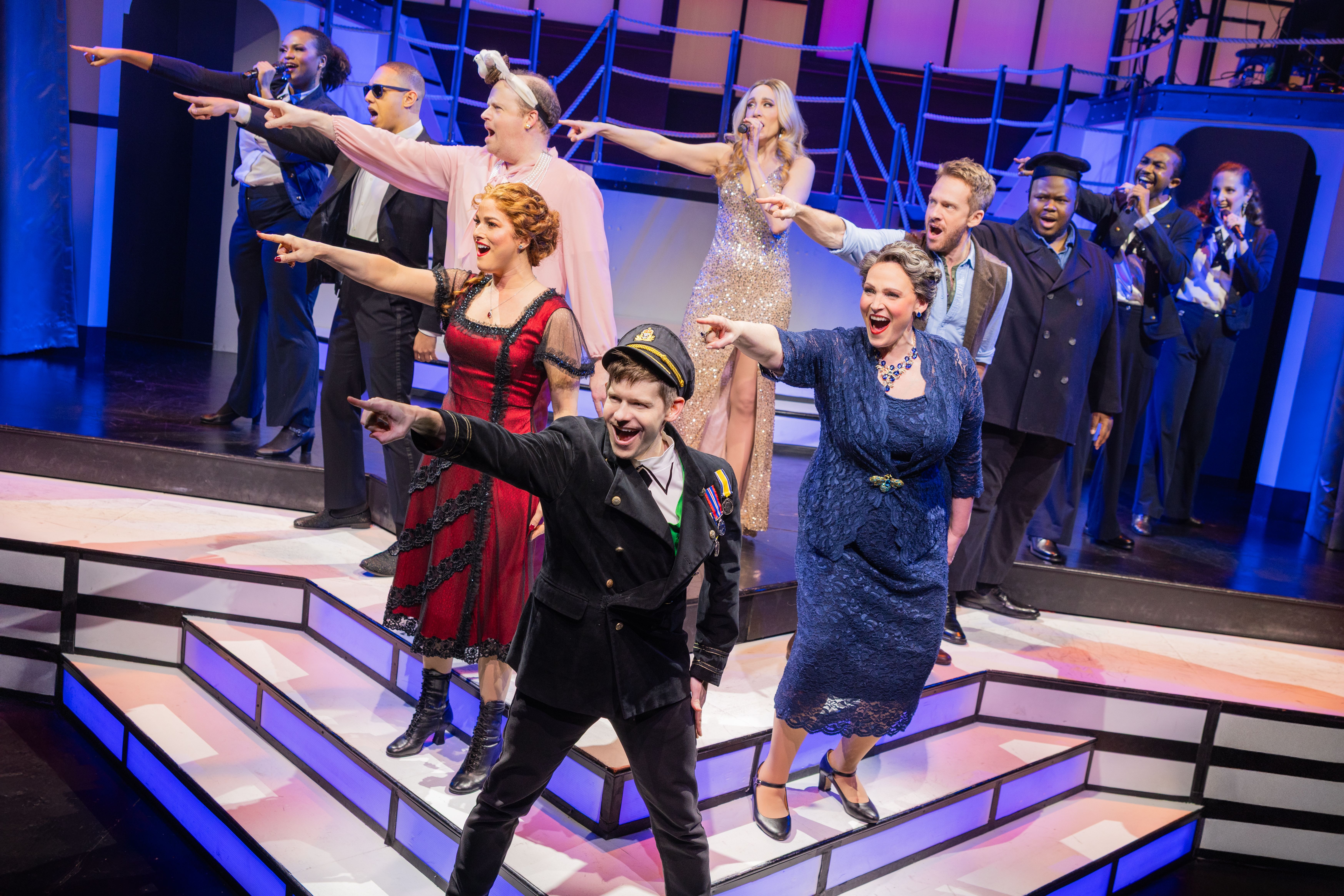 Andrew Keenan-Bolger as Victor Garber in TITANIQUE Off-Broadway