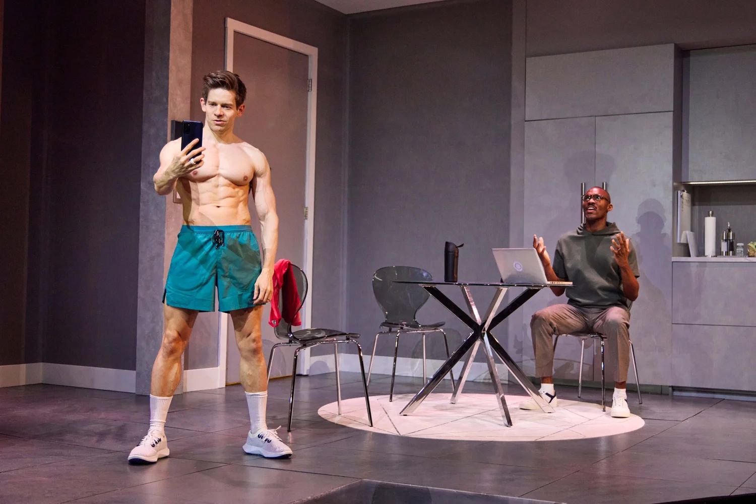 Andrew Keenan-Bolger and Boris Anthony York in SCARLETT DREAMS Off-Broadway