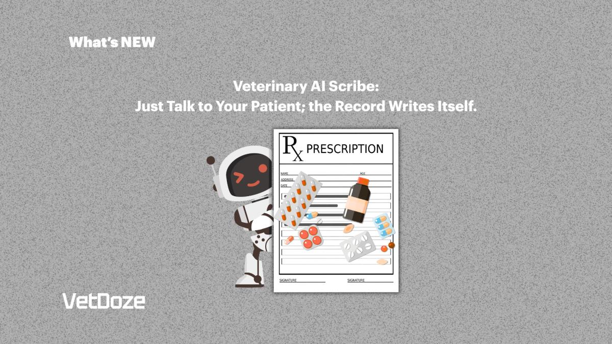 Veterinary AI Scribe: Just Talk to Your Patient; the Record Writes Itself.