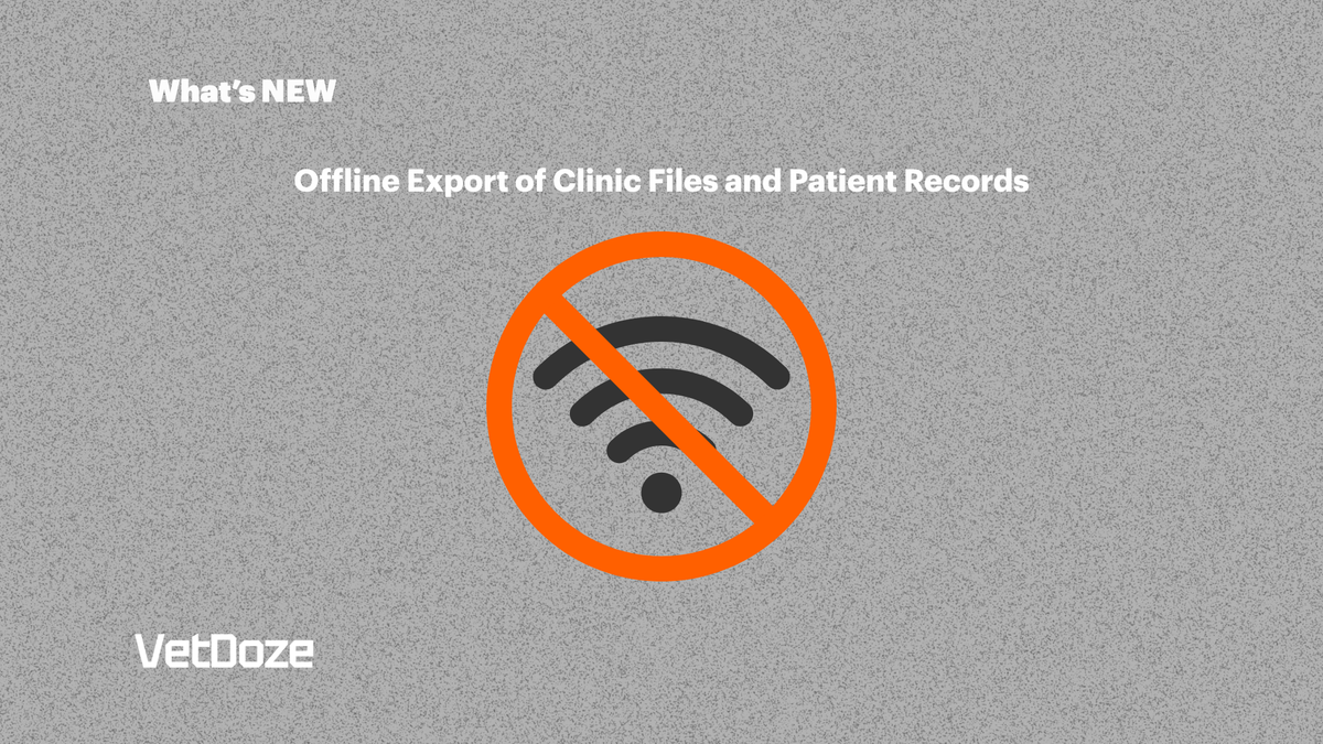 Offline Export of Clinic Files and Patient Records