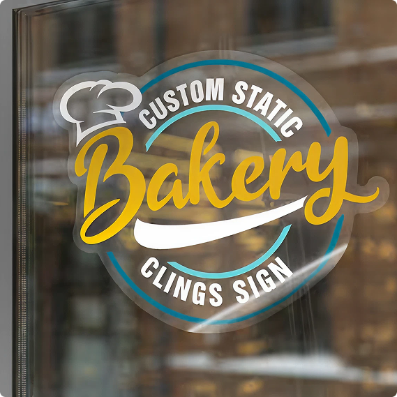 Window Clings (Clear) + White