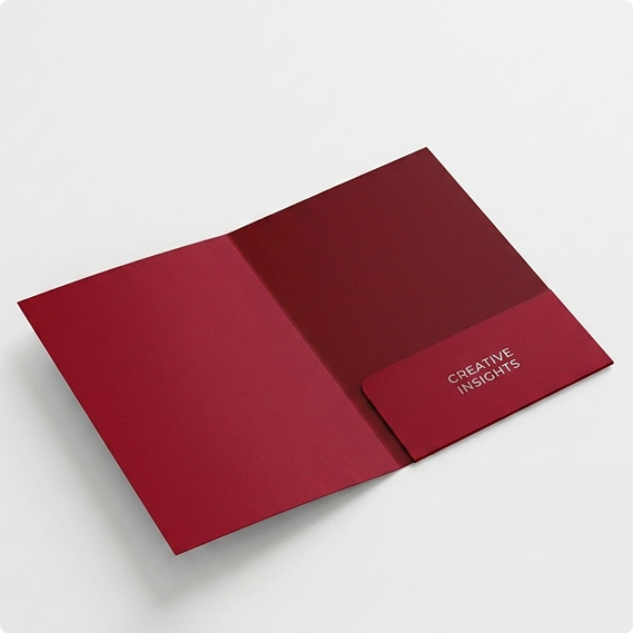 Pocket Folder 9"x12" 14PT Soft Touch Laminated Thumbnail 2