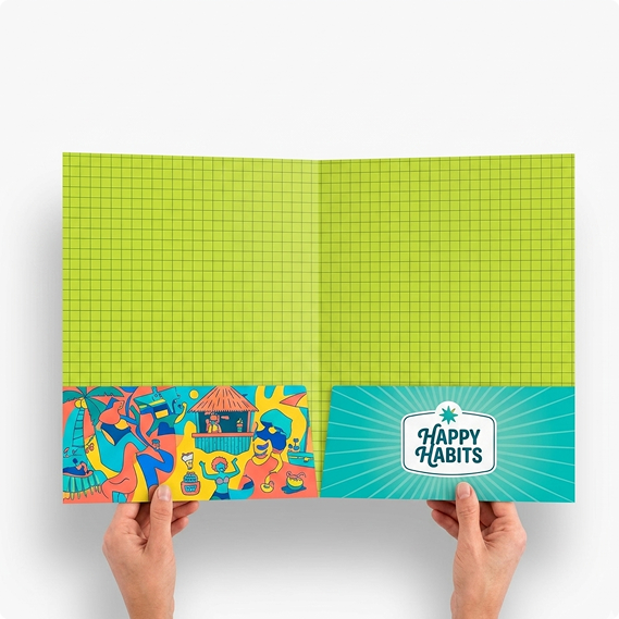 Pocket Folder 9"x12" 14PT Soft Touch Laminated Thumbnail 3