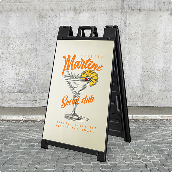 A Frame PVC Signicade Sandwich Board