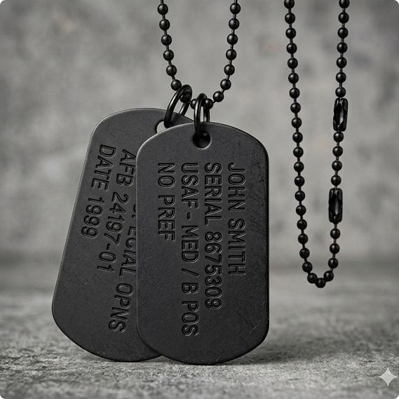 Dog Tag With Ball Chain Thumbnail 2
