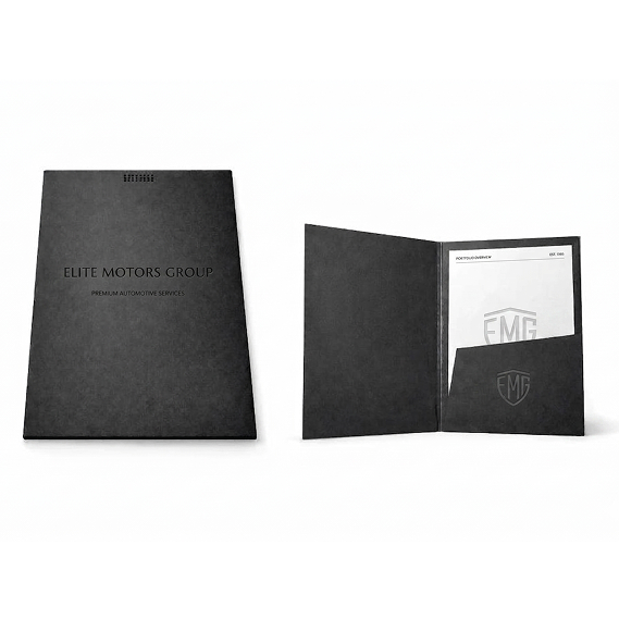 Pocket Folder 9"x12" 14PT Matt Laminated Thumbnail 2