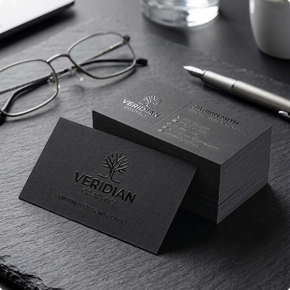 Spot UV Laminated Business Cards