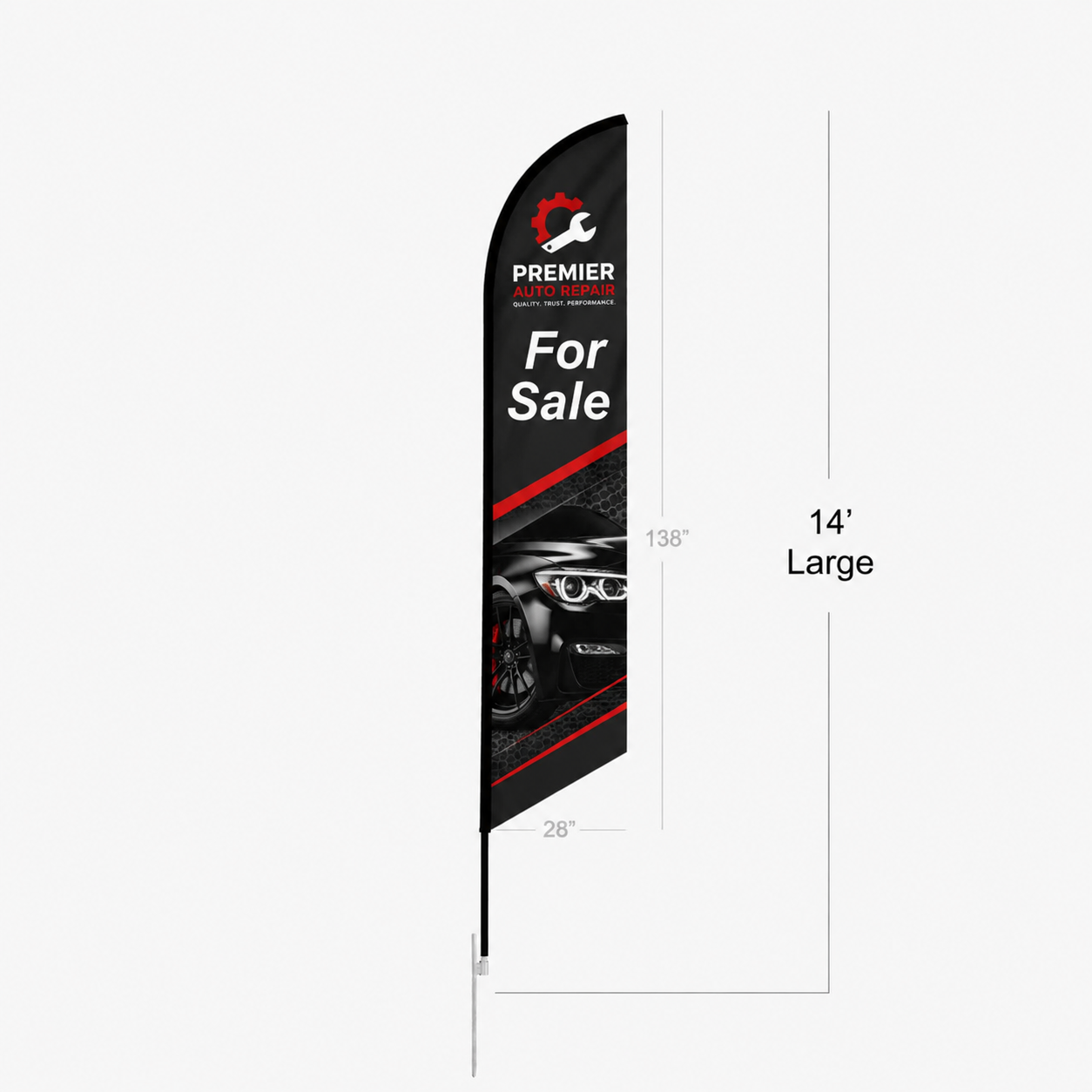 Feather Angled / Flying Flag Thumbnail 3