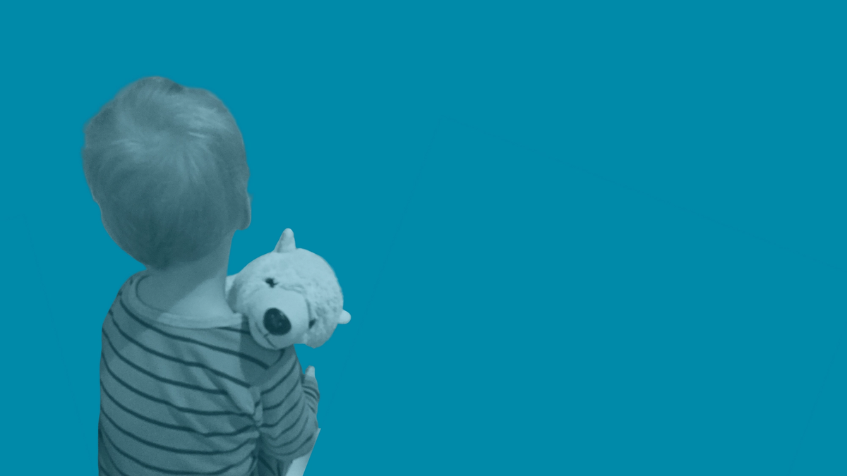 Photo of a stuffed polar bear