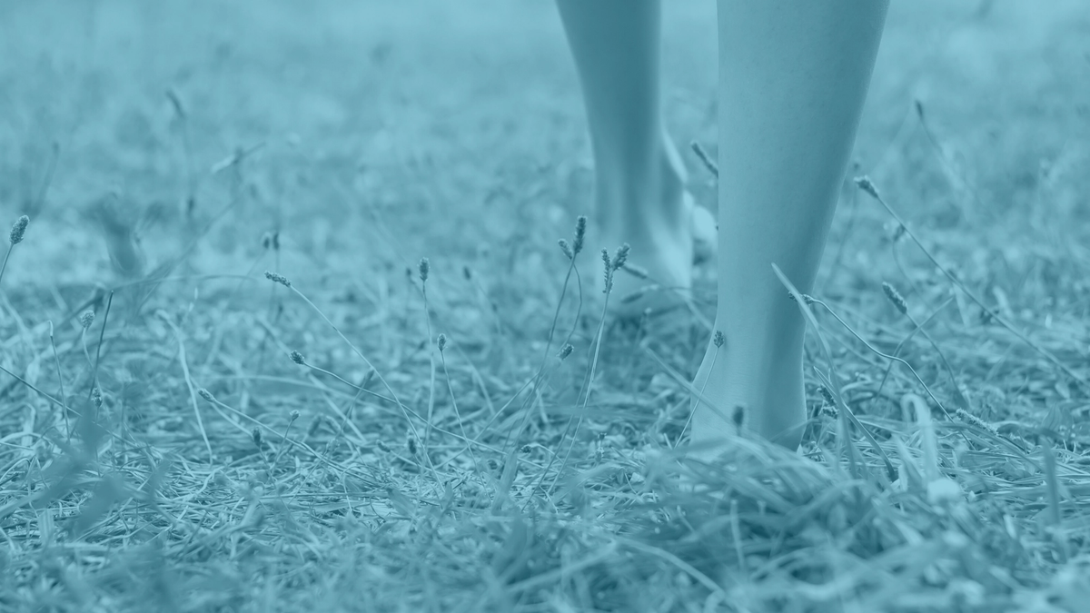 Photo of feet on the Earth