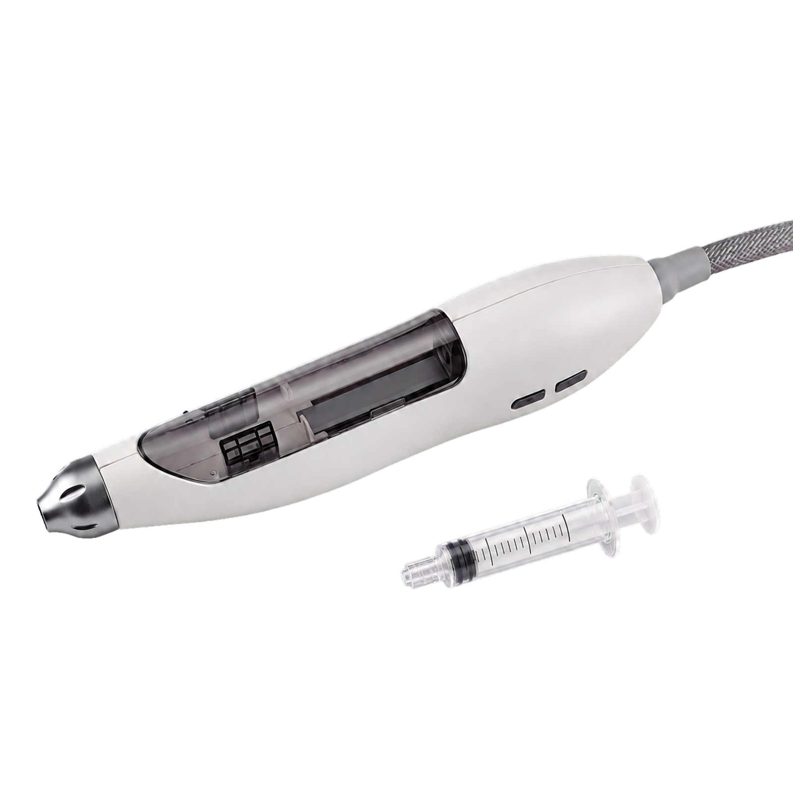 Transparent-background 2.5 mL syringe applicator for the LX-FM-003 needle-free infusion system