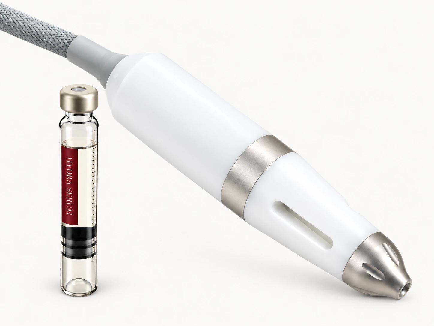 Optional 1.5 mL single-client cartridge vial beside its LX-FM-002 infusion applicator