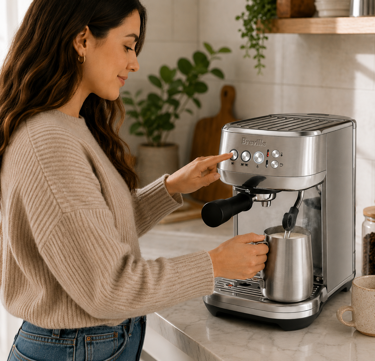 Breville Bambino Plus Espresso Machine BES500BSS
