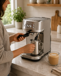 Breville Bambino Plus Espresso Machine BES500BSS, Brushed Stainless Steel