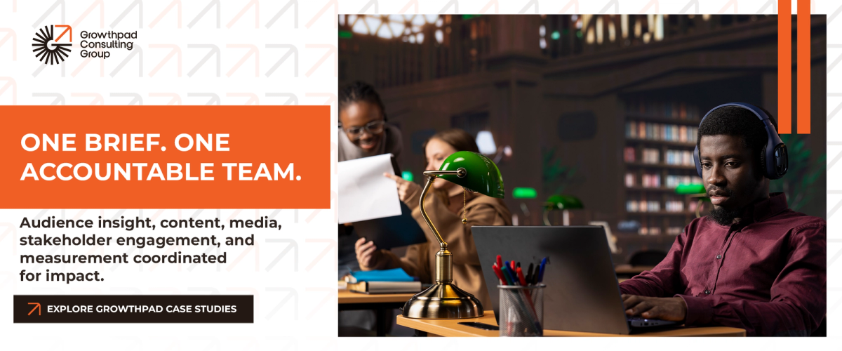 One brief. One accountable team. Audience insight, content, media, stakeholder engagement, and measurement coordinated for impact