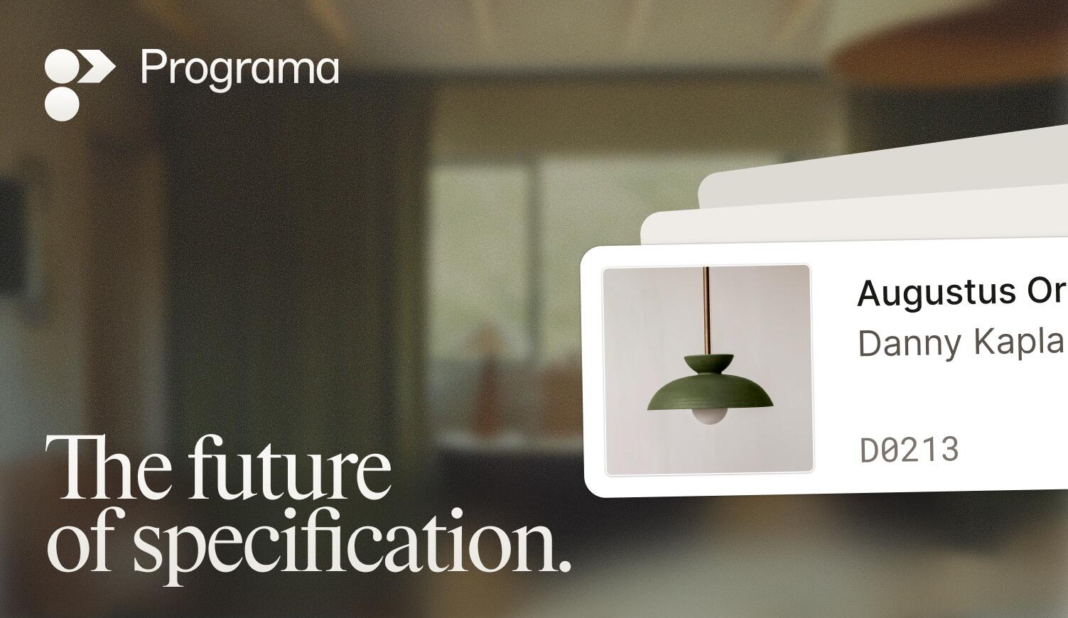 Specification Software for Interior Designers