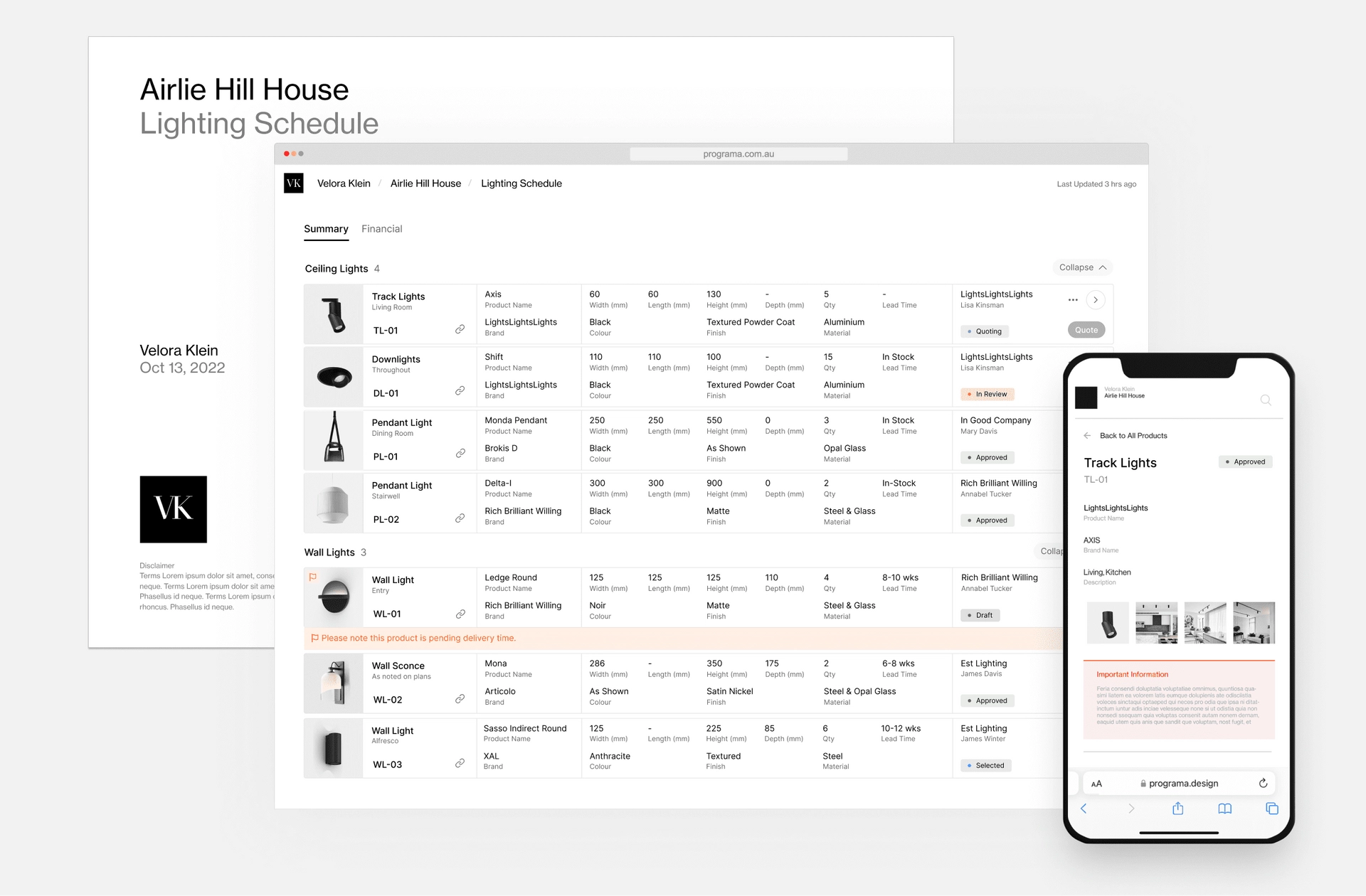 Programa's Q3 Product Update: Enhancing Interior Design Workflow